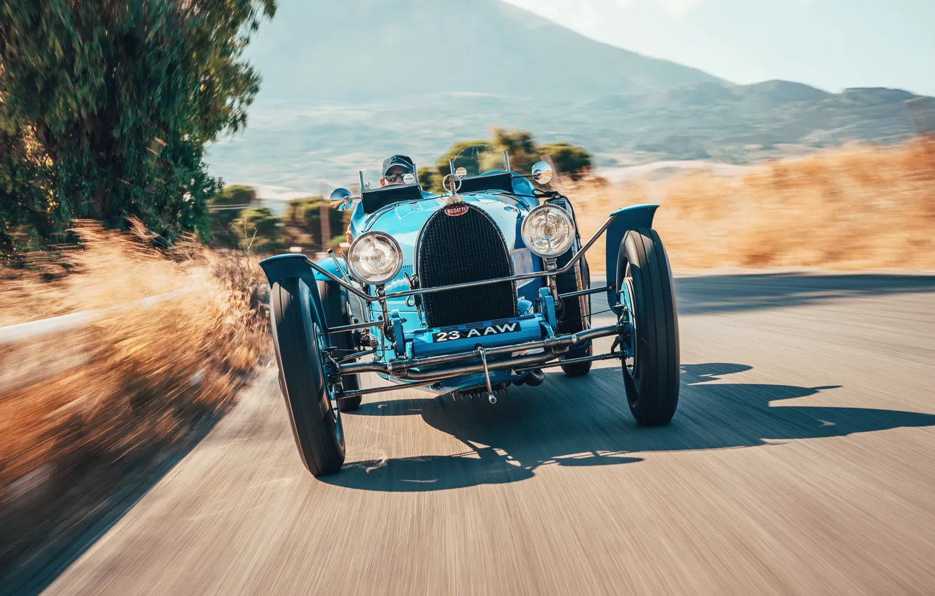 Photo wallpaper Bugatti, drive, Bugatti Type 35, Type 35