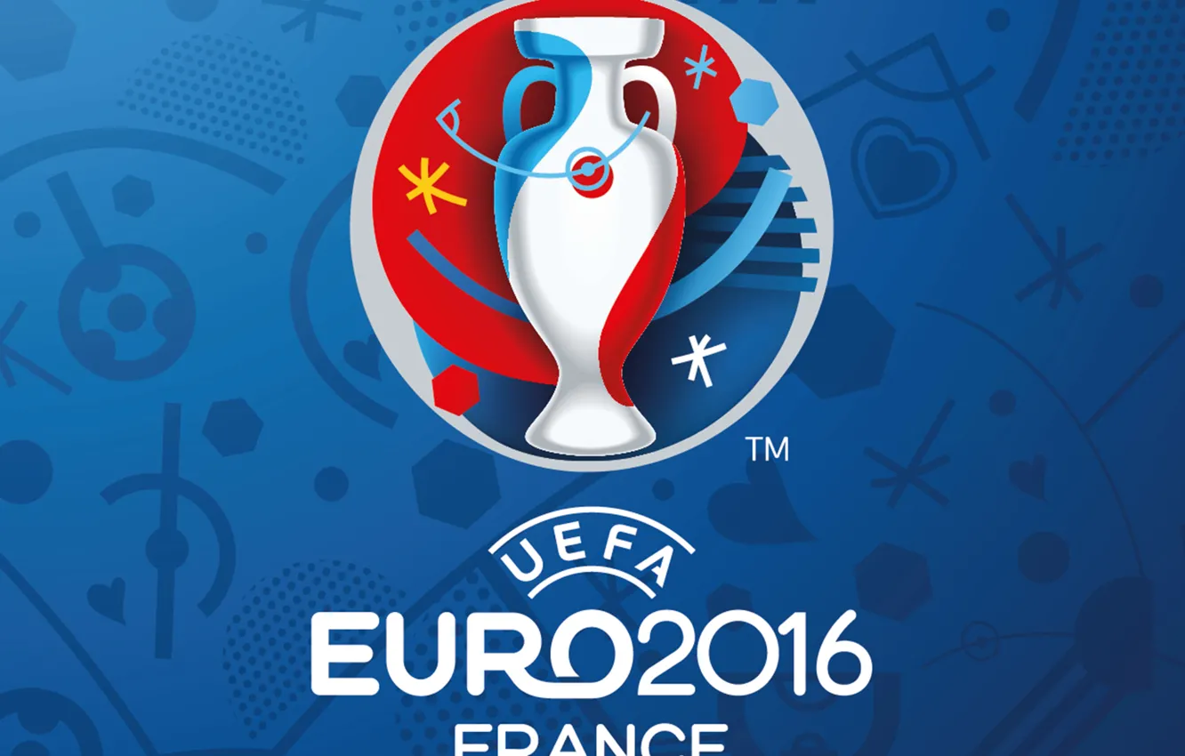 Photo wallpaper France, logo, logo, UEFA, euro 2016, Euro 2016
