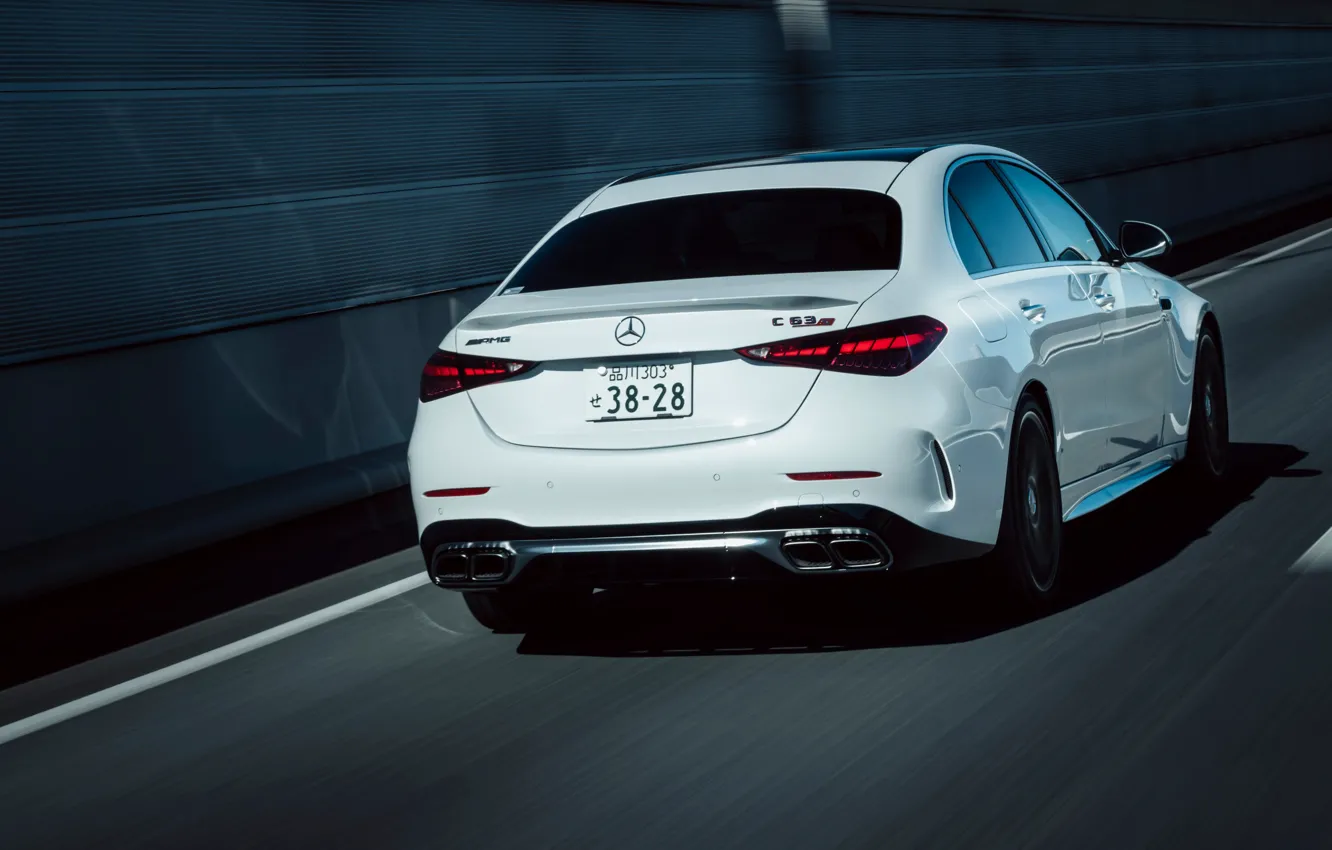 Photo wallpaper Mercedes-Benz, Mercedes, AMG, C-Class, rear view, C-Class, Mercedes-AMG C 63 S E Performance