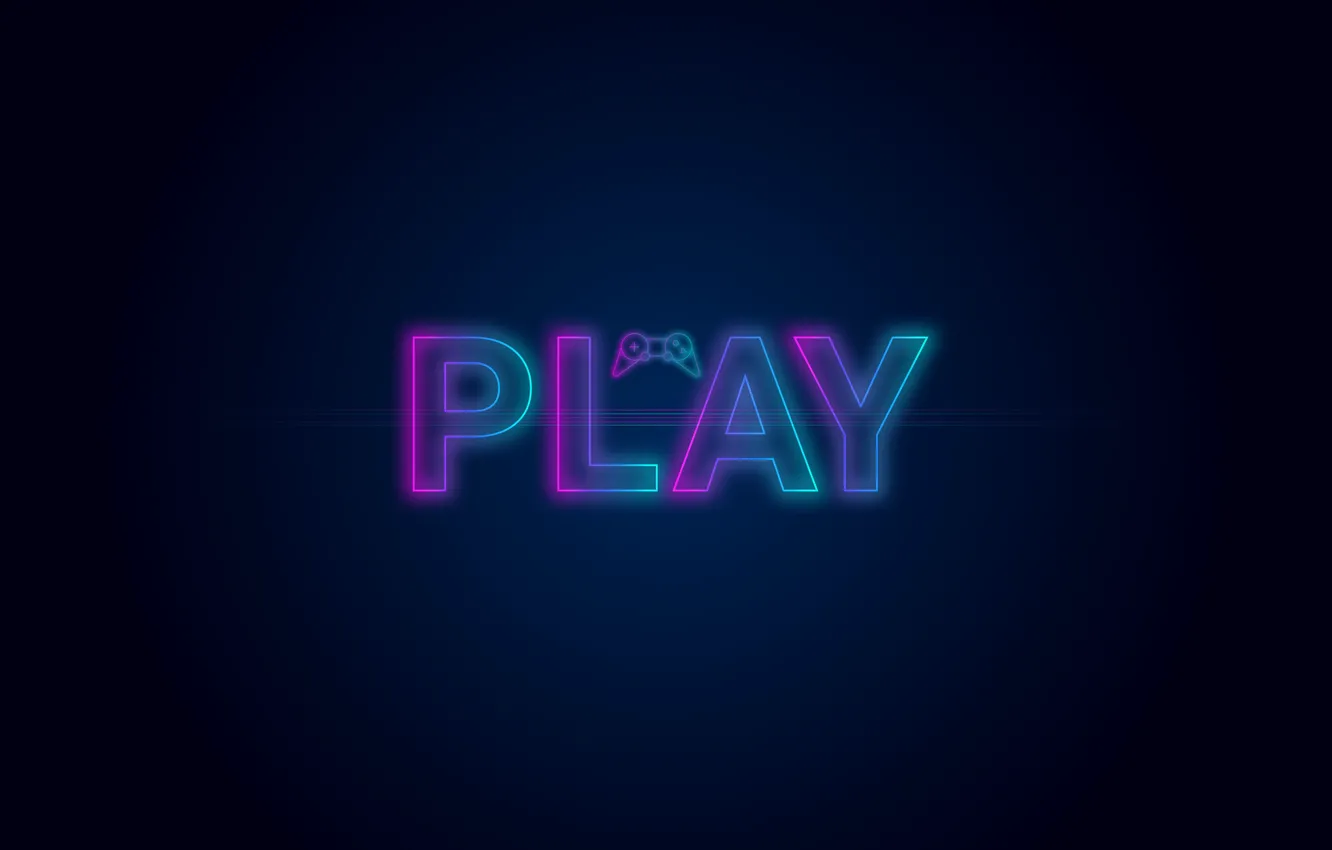 Photo wallpaper game, control, neon, player, arcade, video game, game console, Play