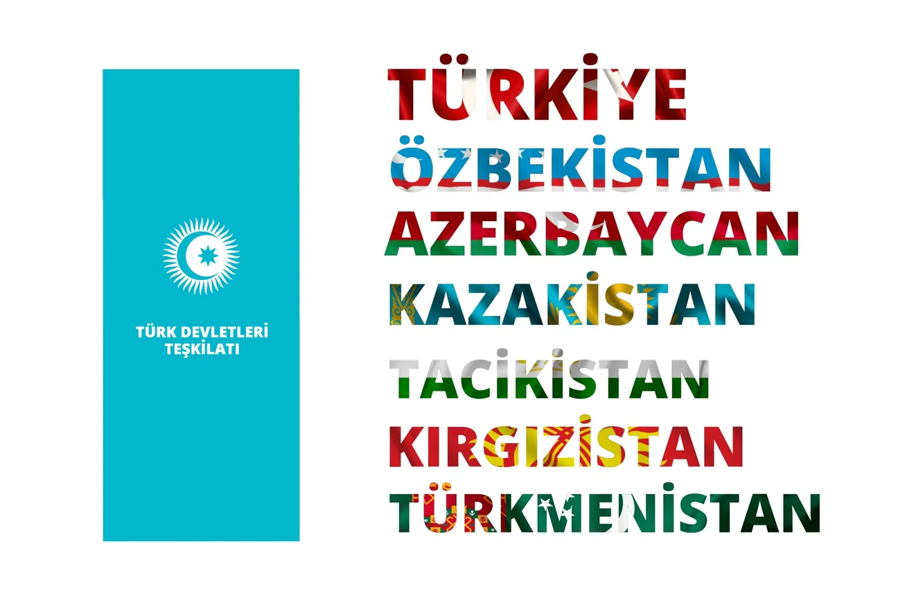 Photo wallpaper Turkey, Kazakhistan, Uzbekistan, Kyrgyzstan, Tajikistan, Turkmenistan, Azerbaycan, Organization of Turkish States