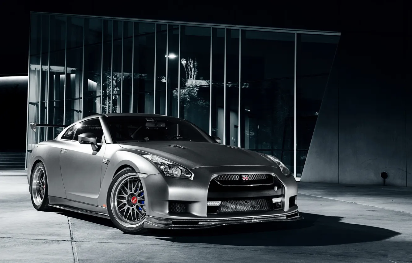 Photo wallpaper car, Nissan, tuning, Nissan GTR, hd walls