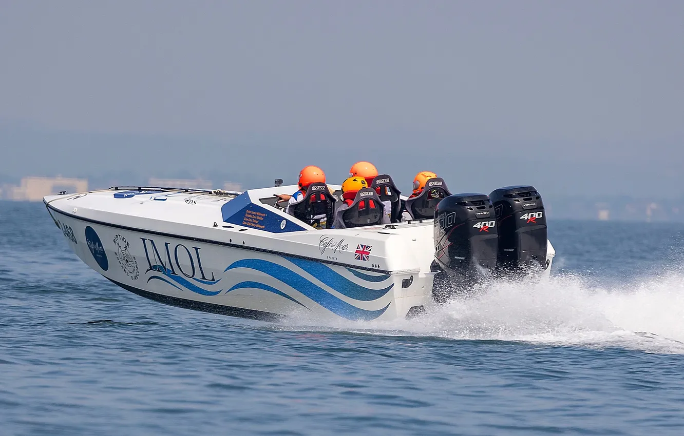 Photo wallpaper race, boat, speed