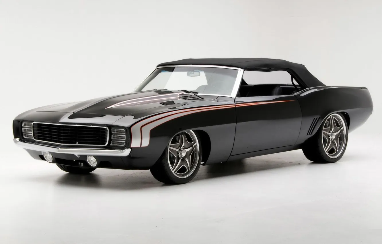 Photo wallpaper black, 1969, camaro, chevrolet, Camaro