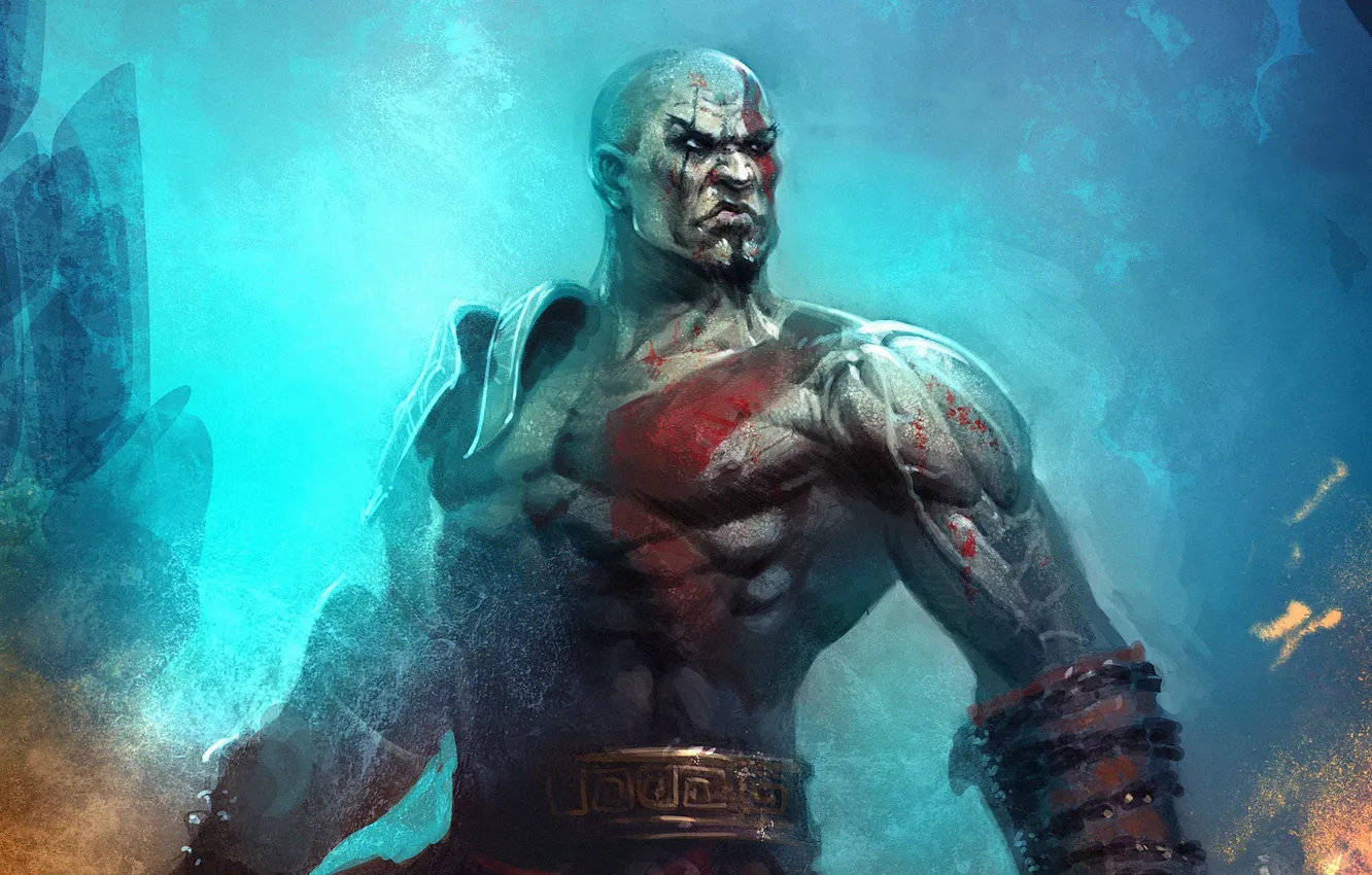 Photo wallpaper warrior, Sony, Kratos, God of War, Spartan, ghost of Sparta