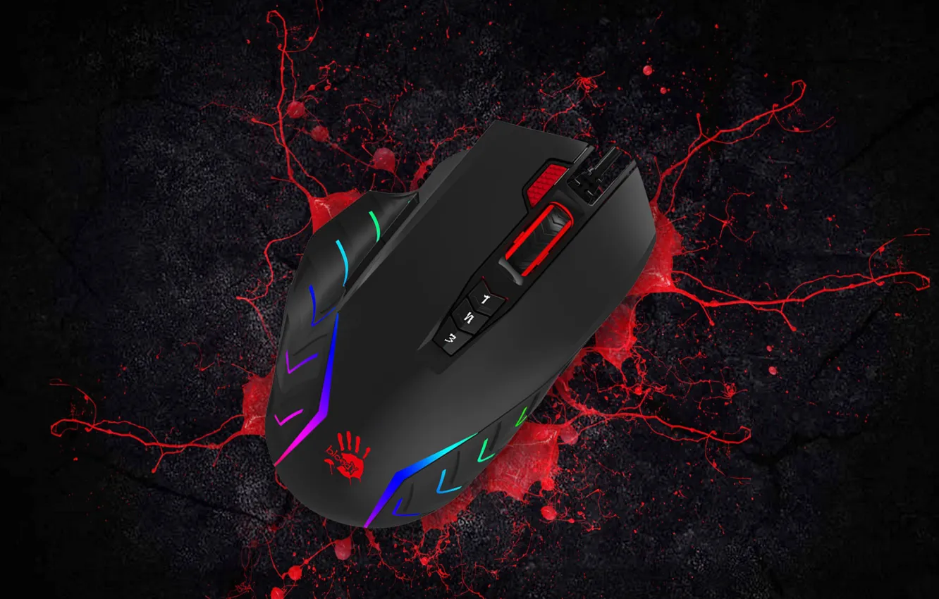 Photo wallpaper drops, squirt, paint, mouse, videos, button, blots