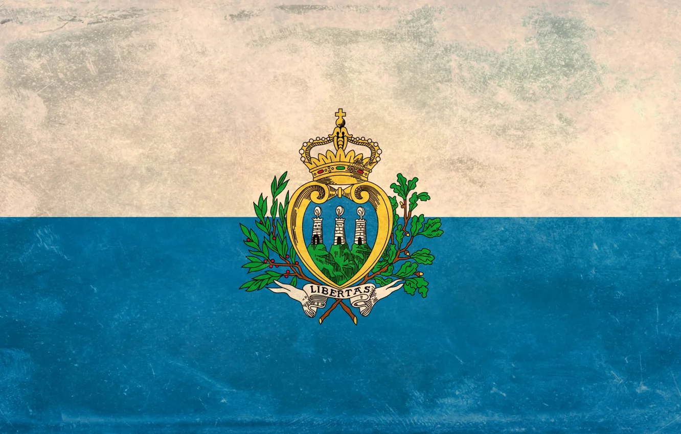 Photo wallpaper texture, flag, San Marino, San Marino