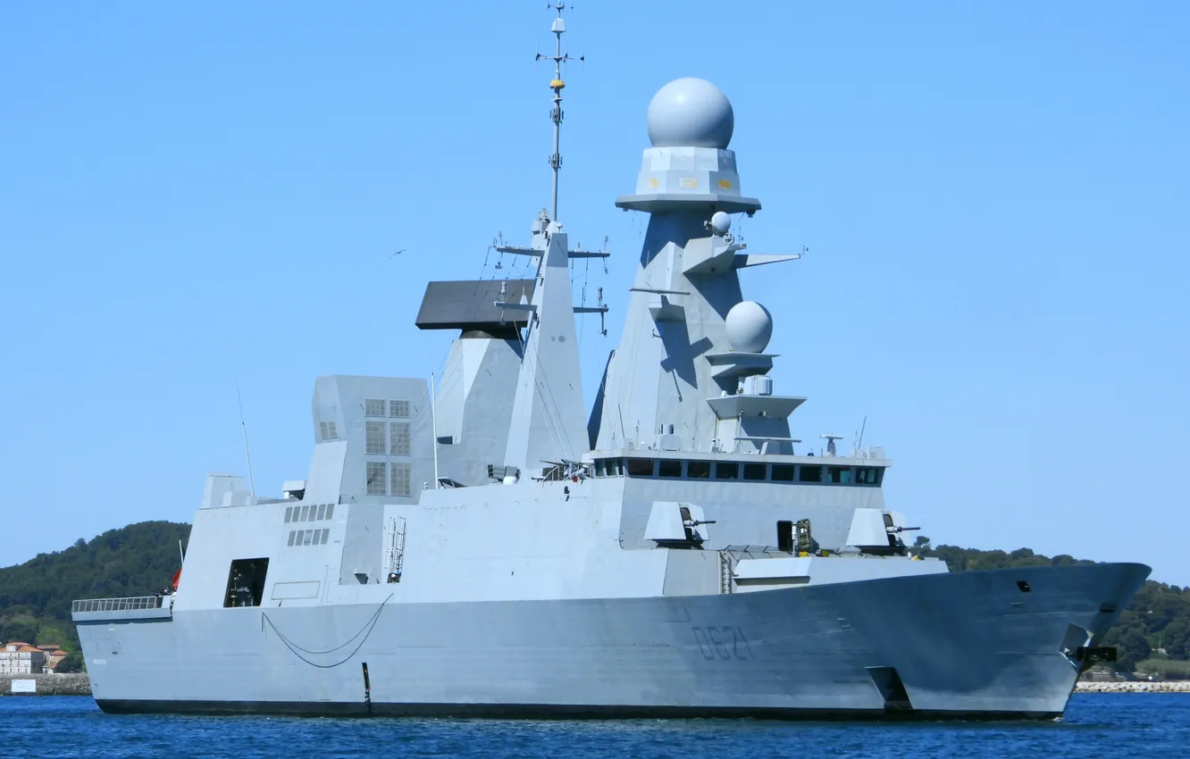 Photo wallpaper frigate, French Navy, Chevalier Paul, D621