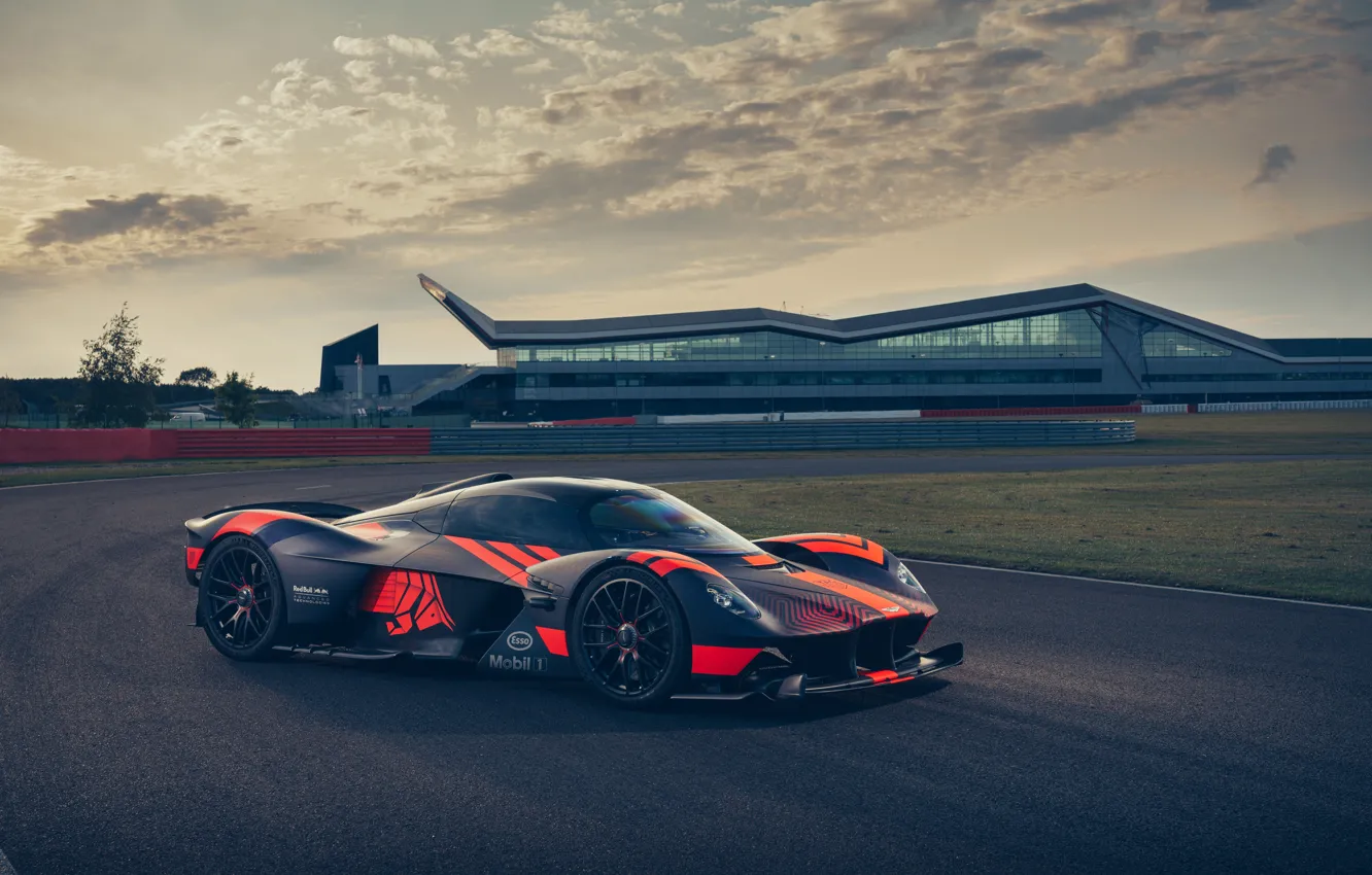 Photo wallpaper Aston Martin, track, hypercar, Valkyrie, Red Bull Racing