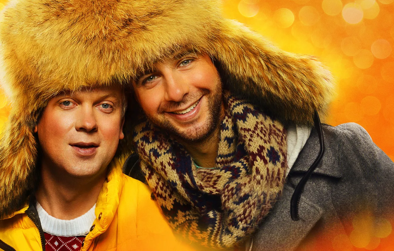 Photo wallpaper smile, Comedy, 2013, Sergei Svetlakov, Ivan Urgant, Yolki 3