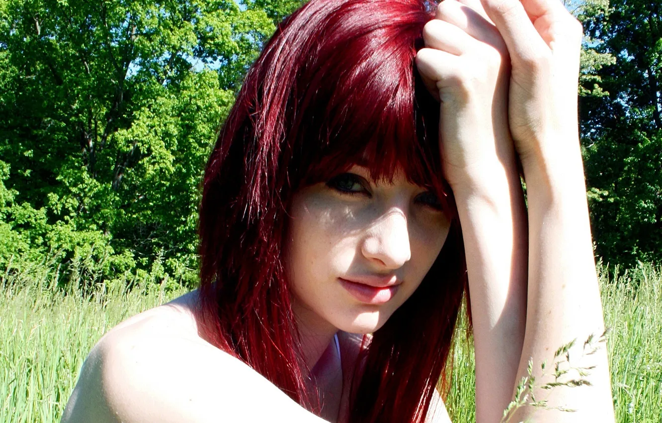 Photo wallpaper red, looks, nature, Susan Coffey