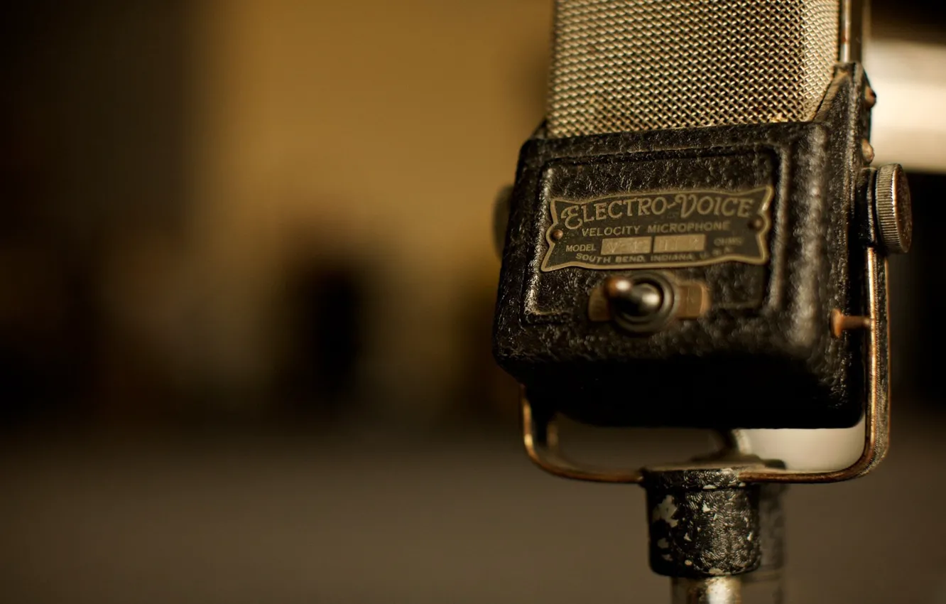 Photo wallpaper Classic, Old Microphone, Mic, Electro-Voice