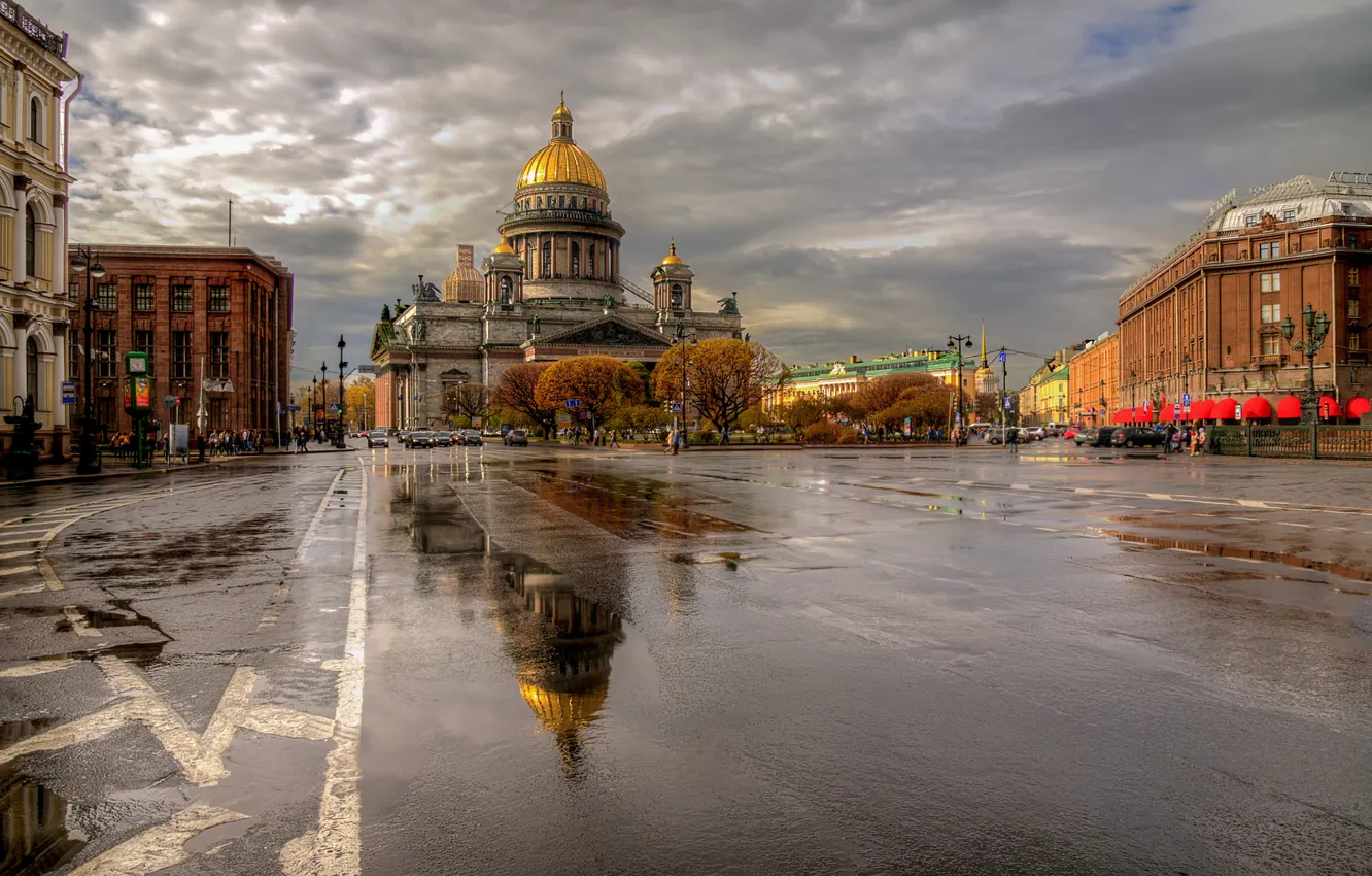 Photo wallpaper after the rain, Russia, Saint Petersburg