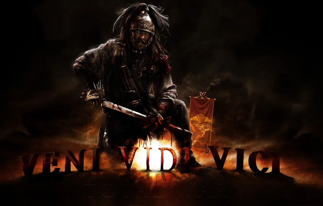 Photo wallpaper background, sword, warrior, Rome, helmet, Total War: Rome 2