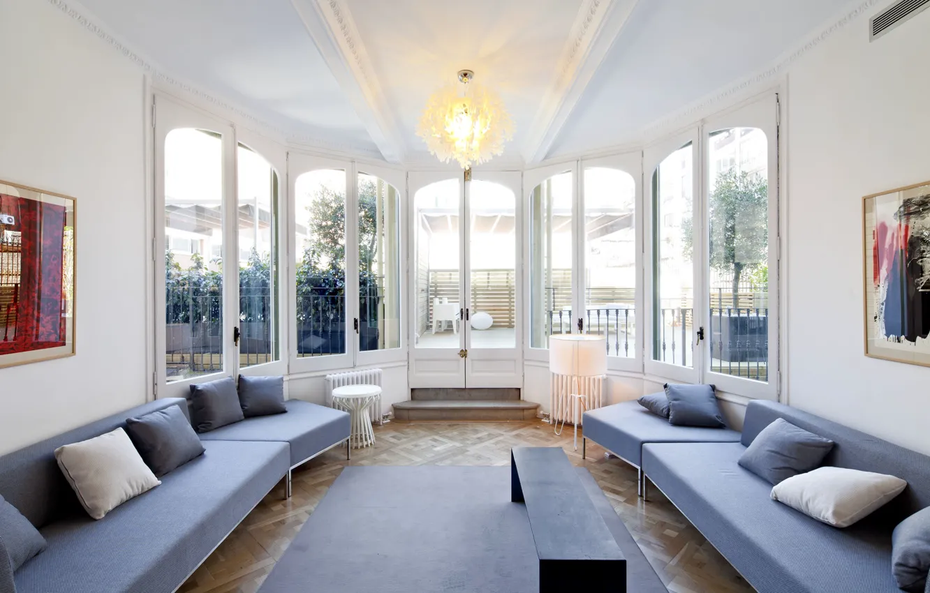 Photo wallpaper design, style, Villa, home, interior, the lobby, entrance hall