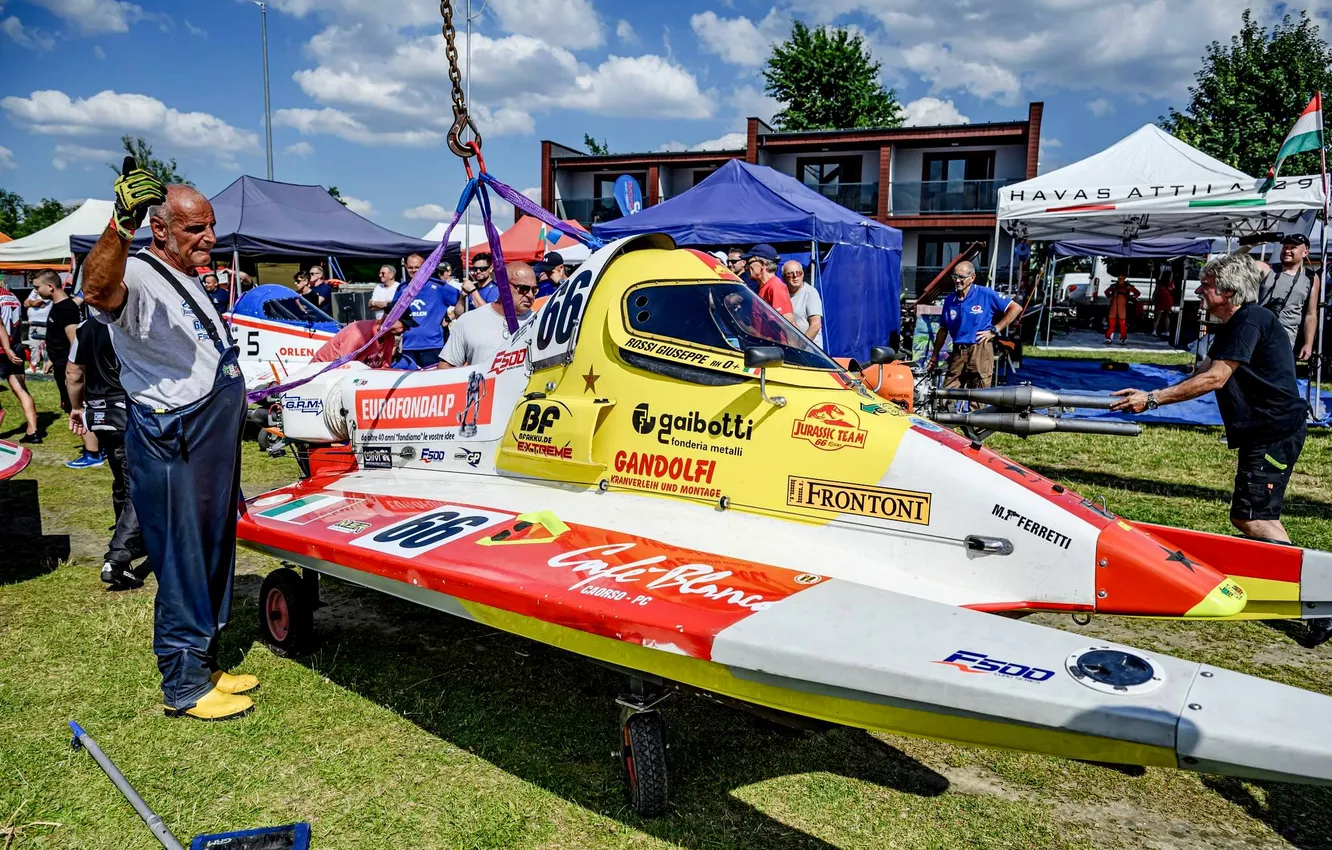 Photo wallpaper race, boat, speed