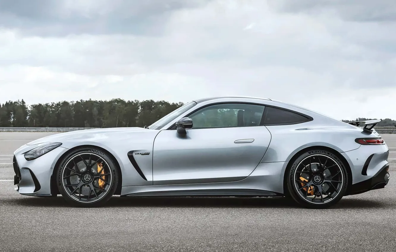 Photo wallpaper Mercedes, side view, AMG, exterior, Mercedes-AMG GT, 2023