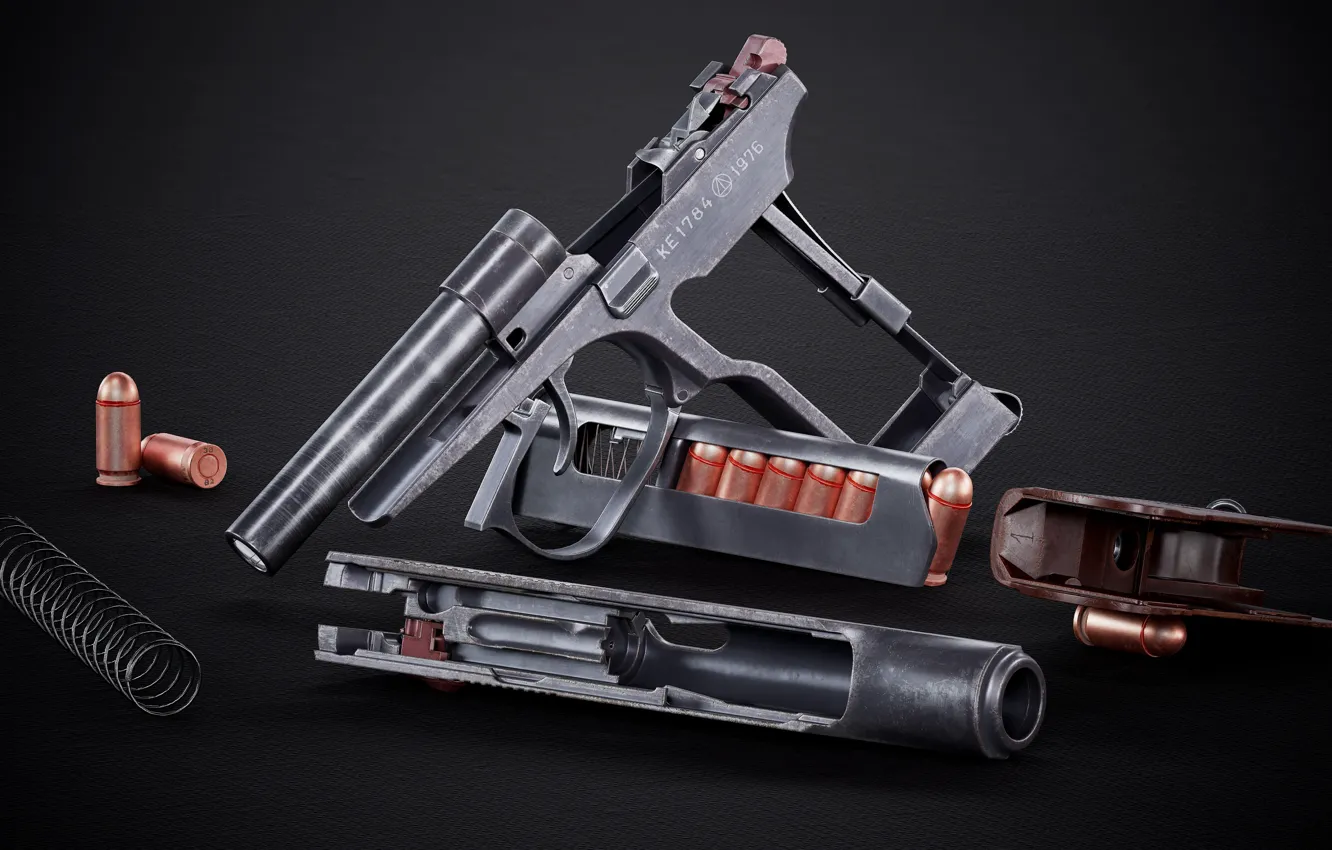 Photo wallpaper USSR, showdown, self-loading pistol, the Makarov pistol, Ivan Iliskov