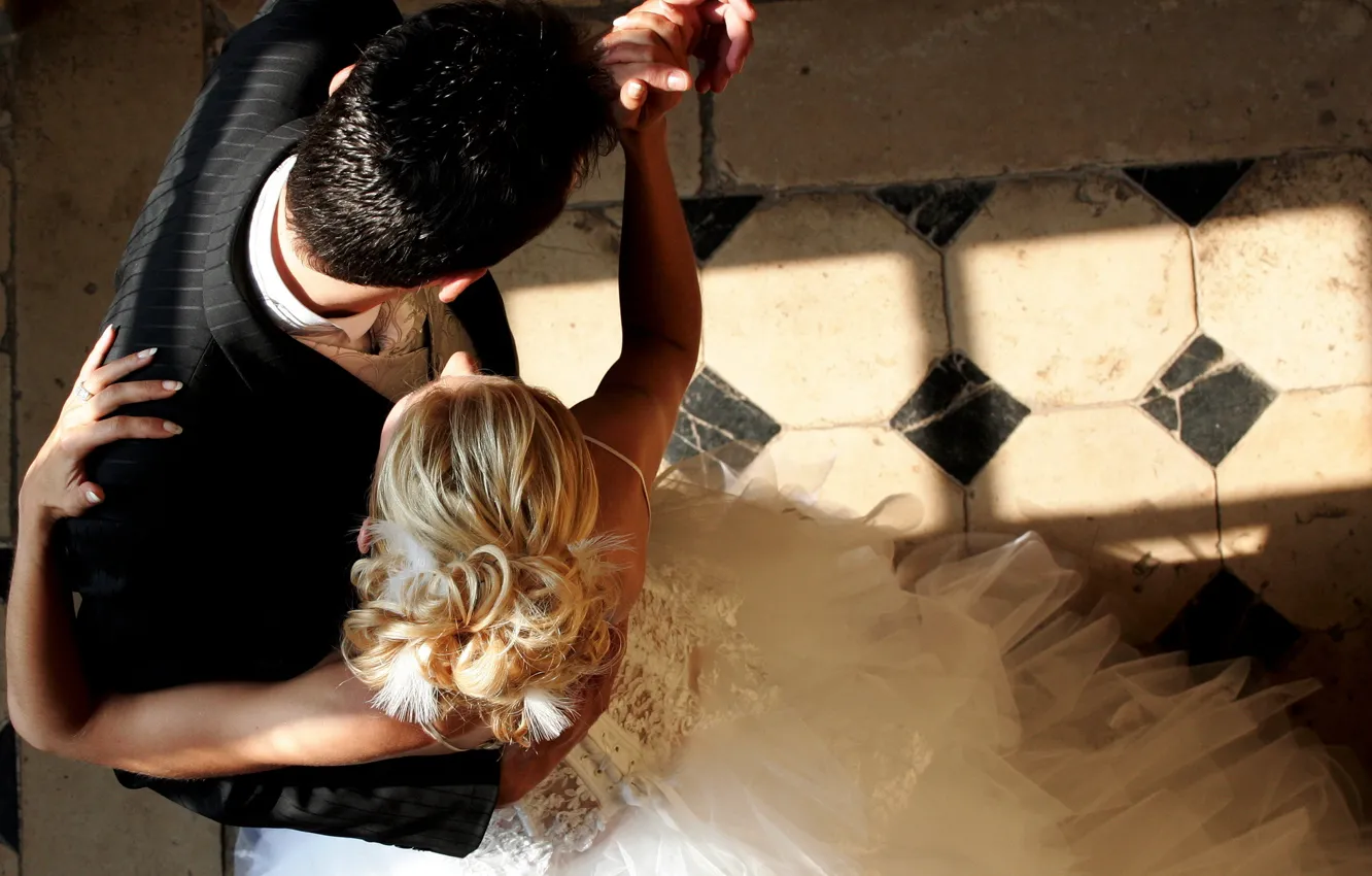Photo wallpaper dance, pair, wedding