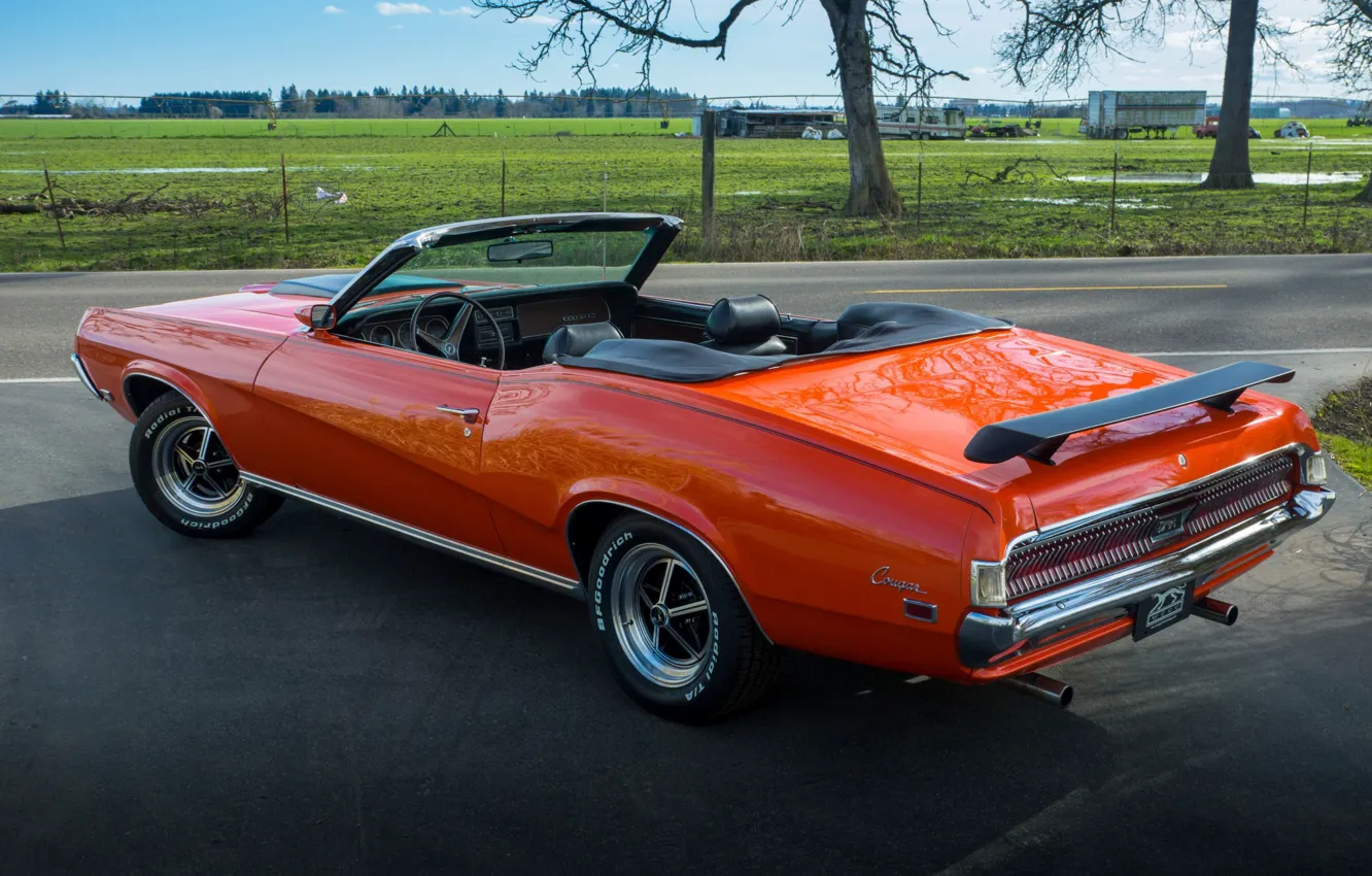 Photo wallpaper style, 1969, classic, Mercury, Cougar Convertible