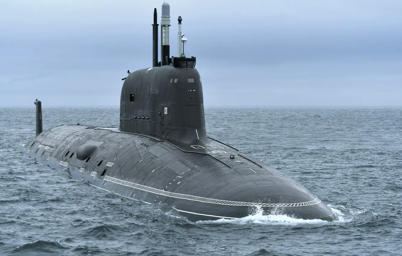 Photo wallpaper boat, Kazan, underwater, atomic, project 885M