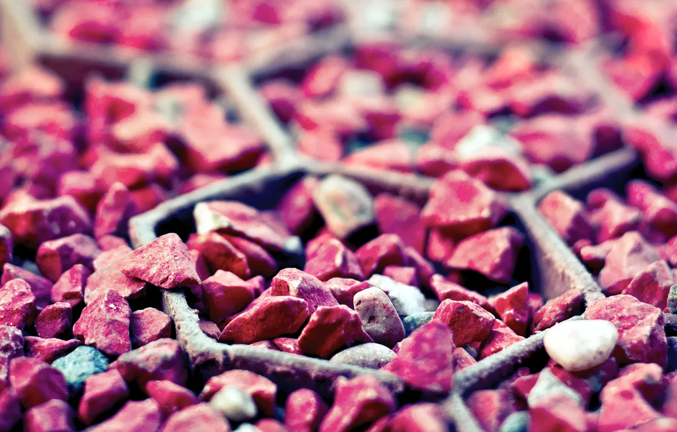 Photo wallpaper road, stones, pebbles