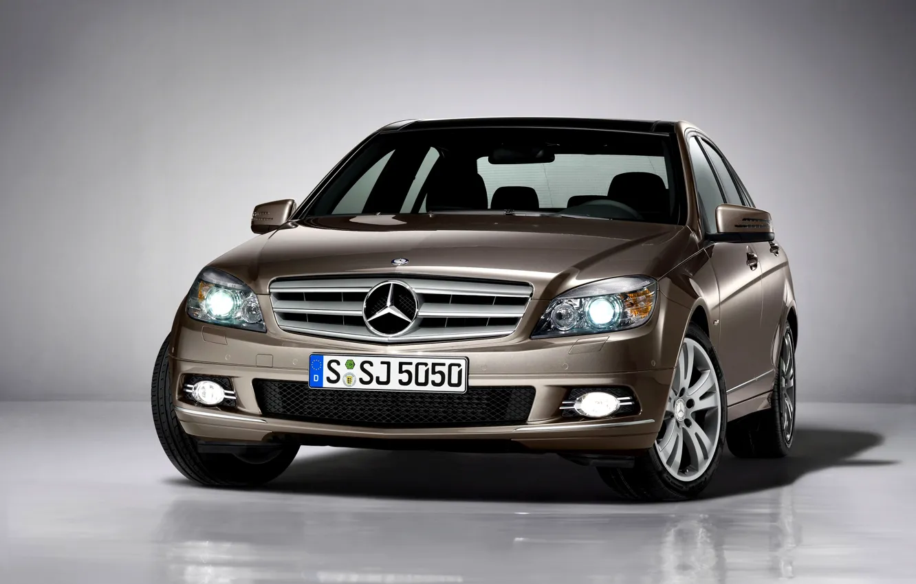 Photo wallpaper face, Mercedes-Benz, Mercedes, C-Class, S204