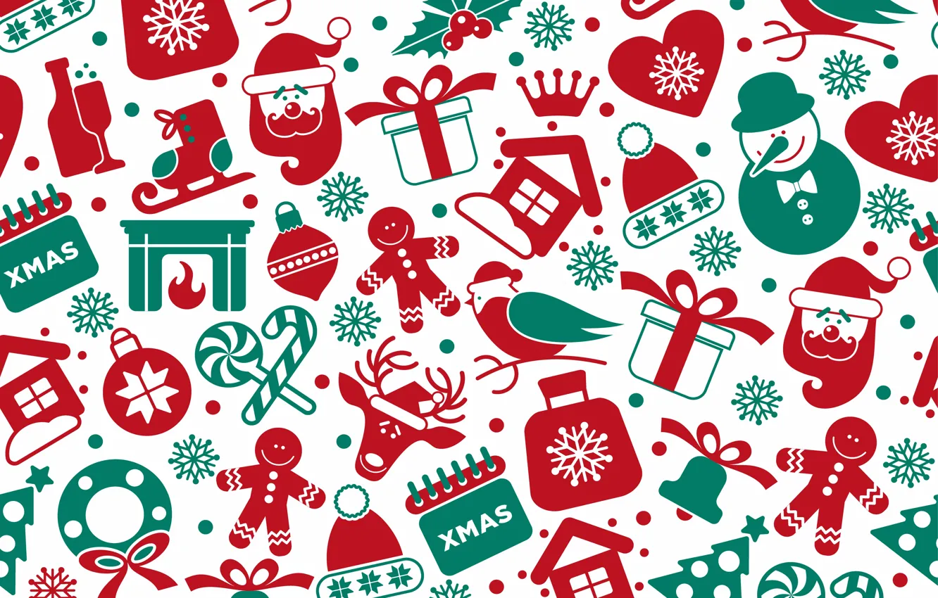 Photo wallpaper background, vector, texture, christmas, winter, background, pattern, seamless