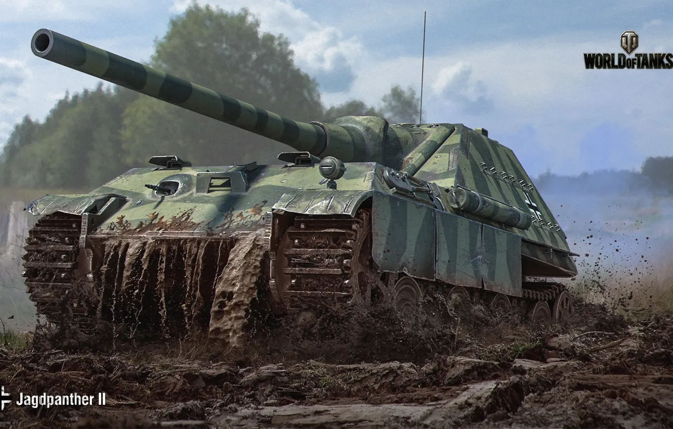 Photo wallpaper SAU, WoT, German, World of Tanks, World Of Tanks, Wargaming, Jagdpanther II