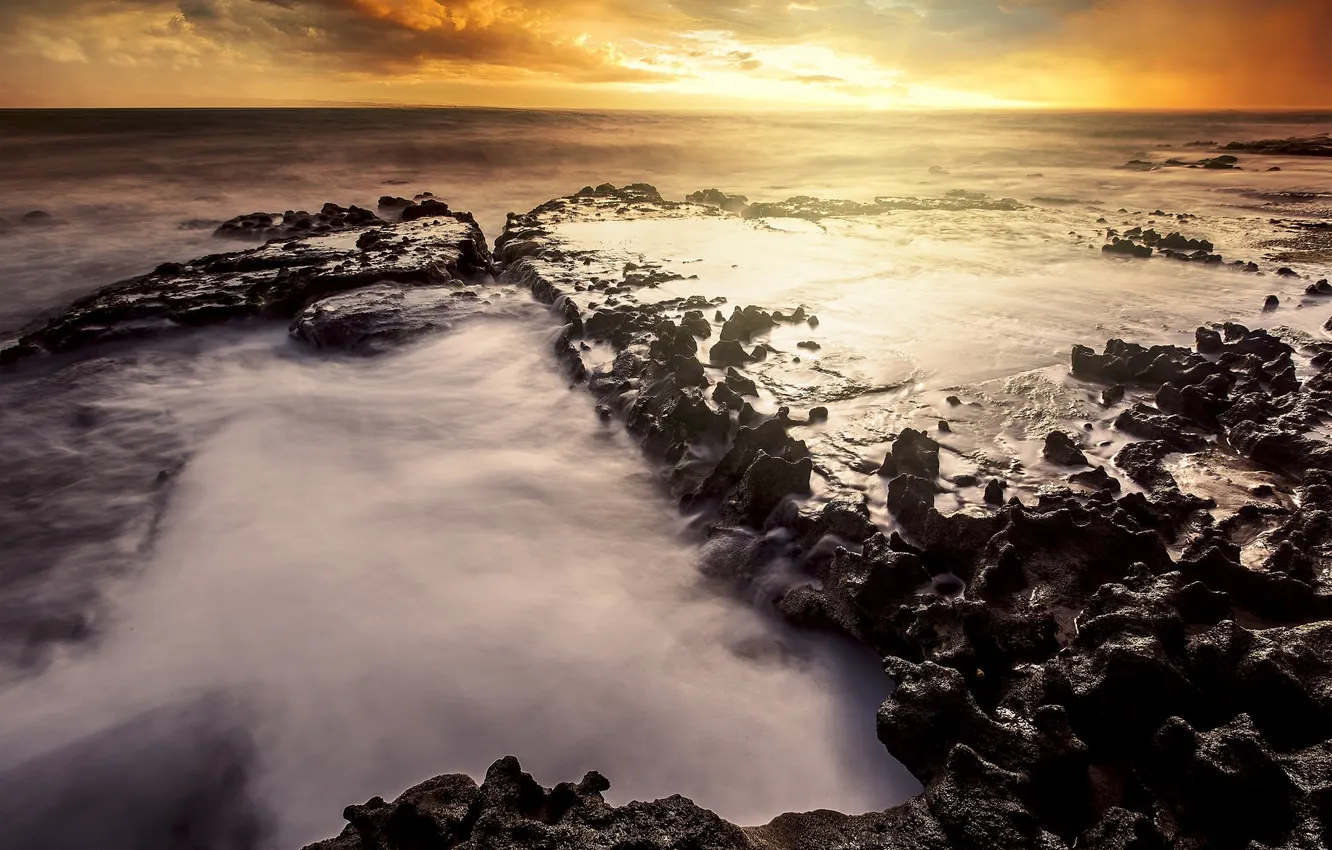 Photo wallpaper sea, wave, nature, shore, Brazil