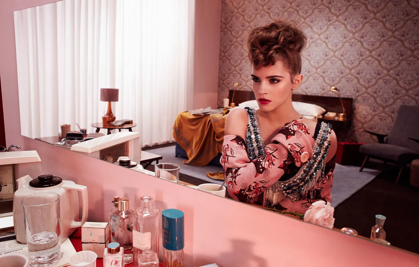 Photo wallpaper Emma Watson, photoshoot, Wonderland