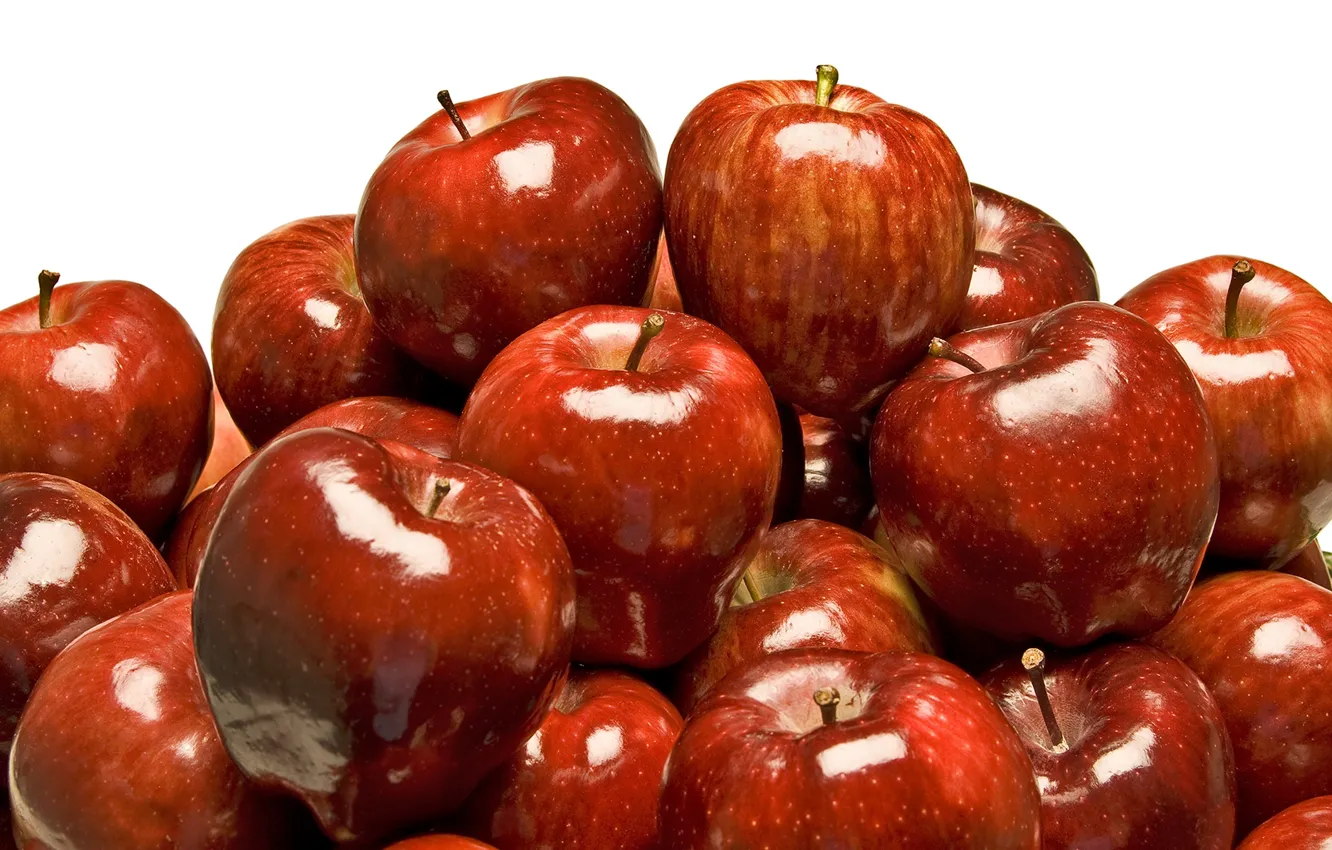 Photo wallpaper apples, red, fruit, a lot