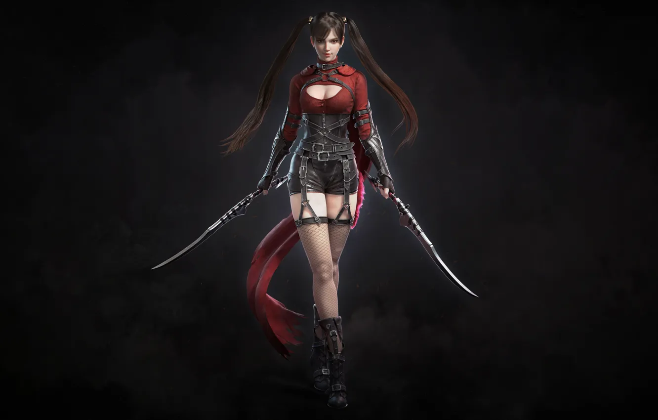 Photo wallpaper graphics, girl, art, background, figure, beauty, rendering, Minimalism