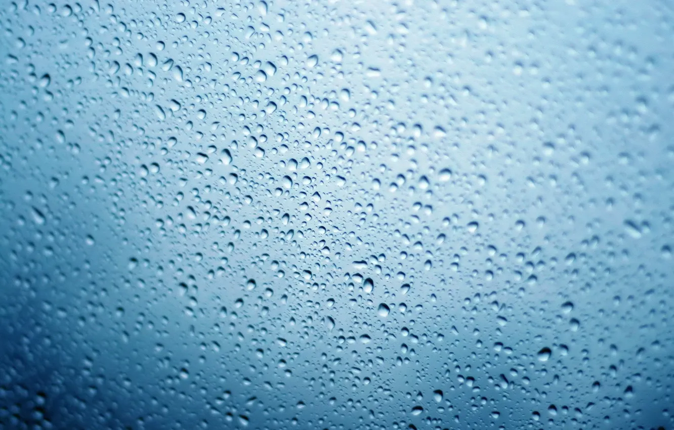 Photo wallpaper blue, background, Drops