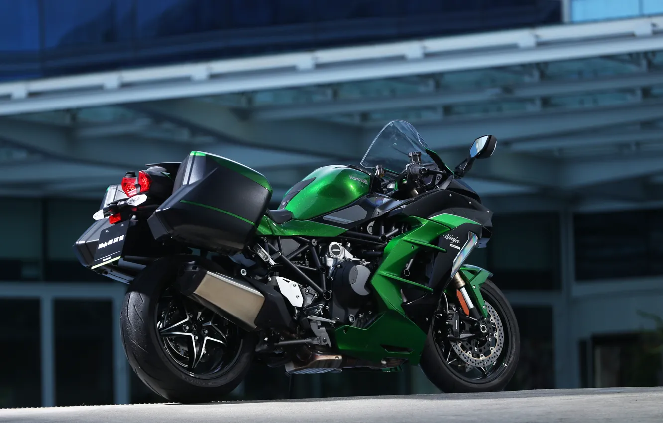 Photo wallpaper Kawasaki, Ninja, Kawasaki Ninja H2 SX EX