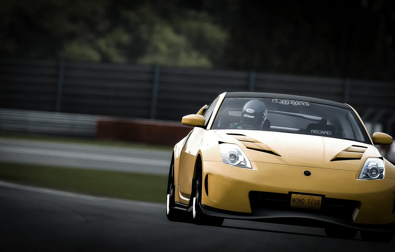 Photo wallpaper machine, helmet, racer