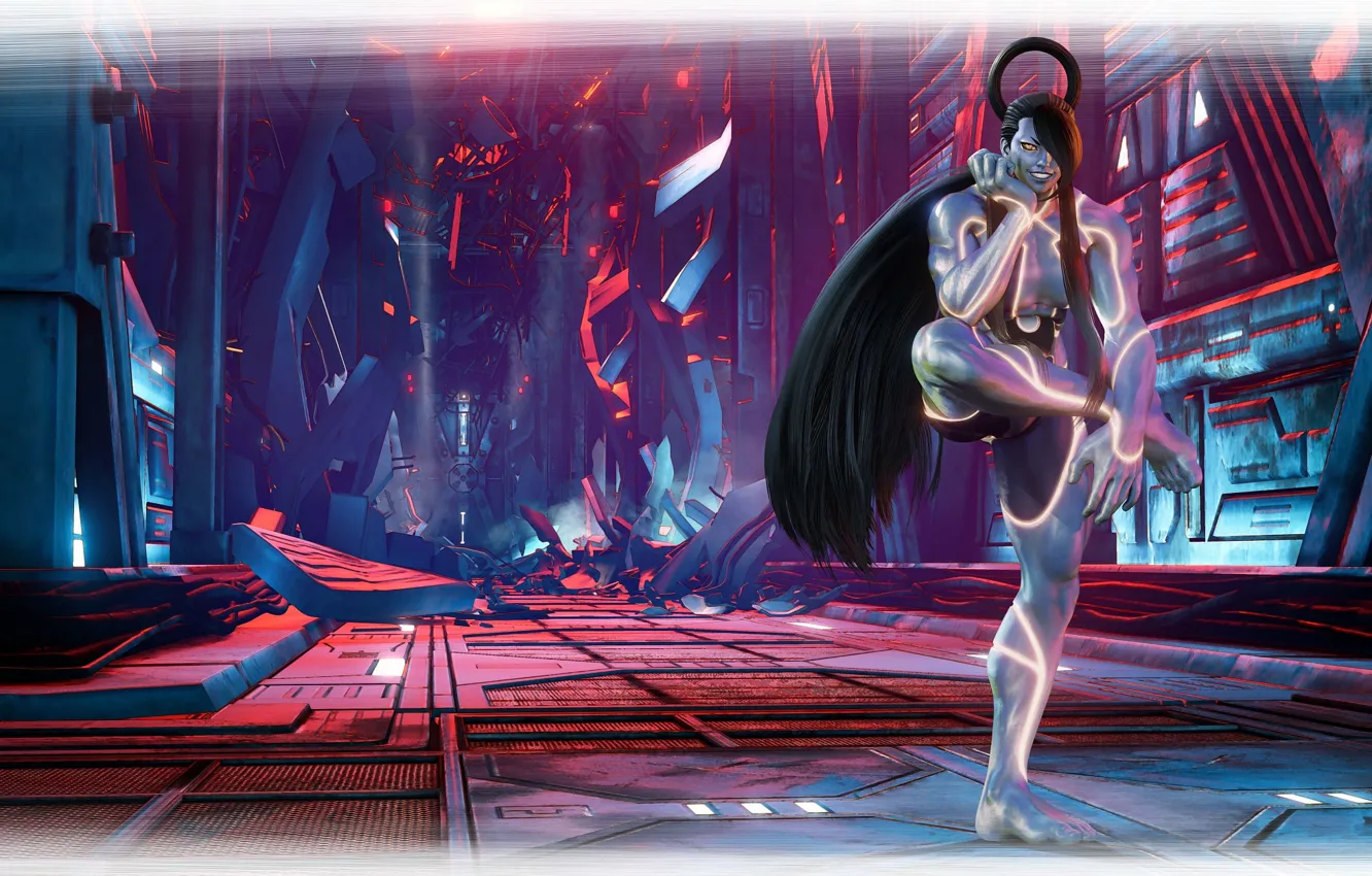 Photo wallpaper smile, Street Fighter V, Seth, stands on one leg