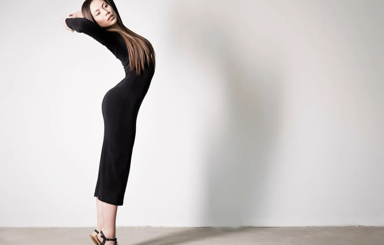 Photo wallpaper figure, dress, grace, Stretch, Stephanie