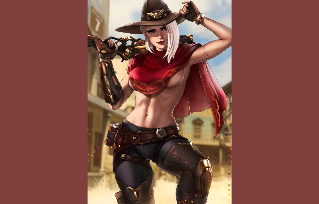 Photo wallpaper ashe, overwatch, Elizabeth Caledonia Ashe, by dandonfuga