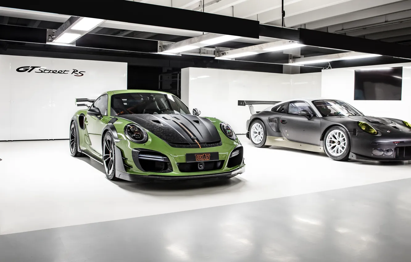 Photo wallpaper 911, Porsche, Turbo S, TechArt, 2019, GT Street RS