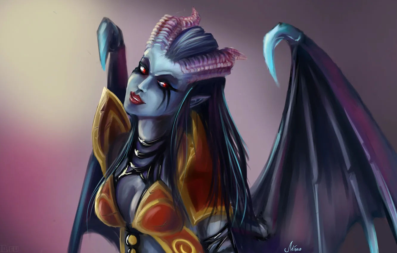 Photo wallpaper girl, hero, vampire, dota, Quen Of Pain