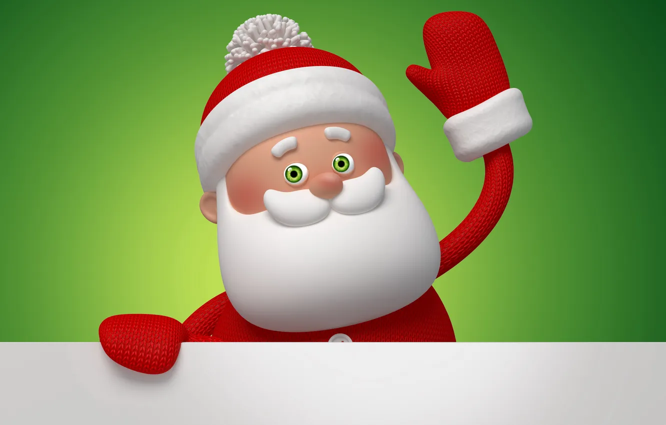 Photo wallpaper new year, Christmas, Santa Claus, Santa, Christmas, New Year, Santa Claus, santa