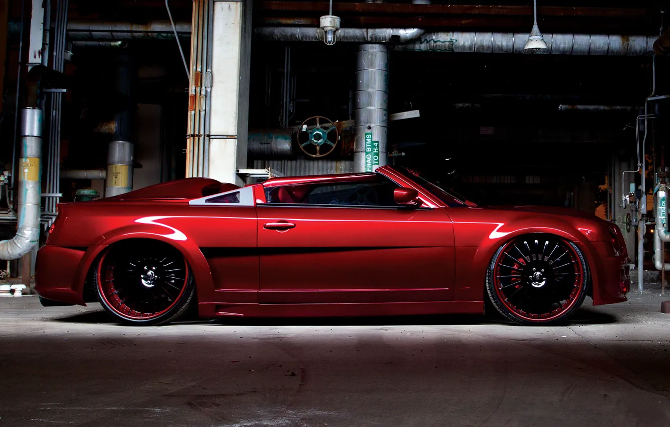 Photo wallpaper Chrysler, wallpaper, red, two, 300, door, Green