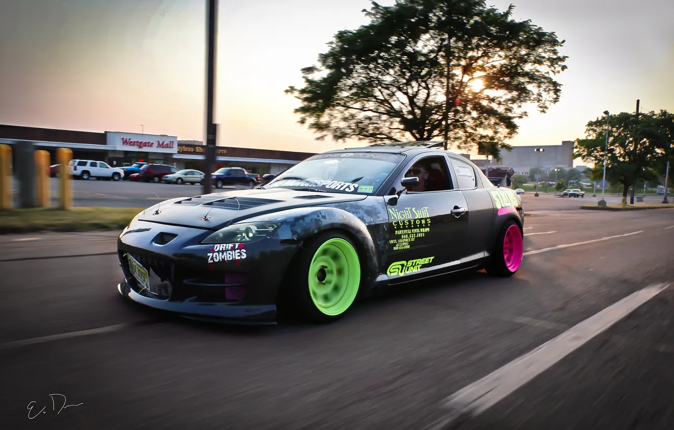 Photo wallpaper auto, Mazda, Mazda, Tuning, RX-8, Sportcar, Drift car