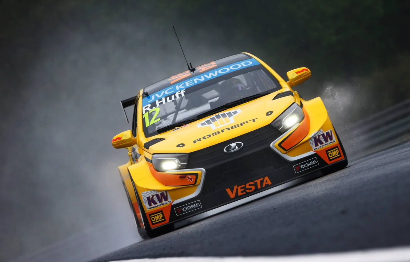 Photo wallpaper Lada, WTCC, damp, Vesta, Rob Haff