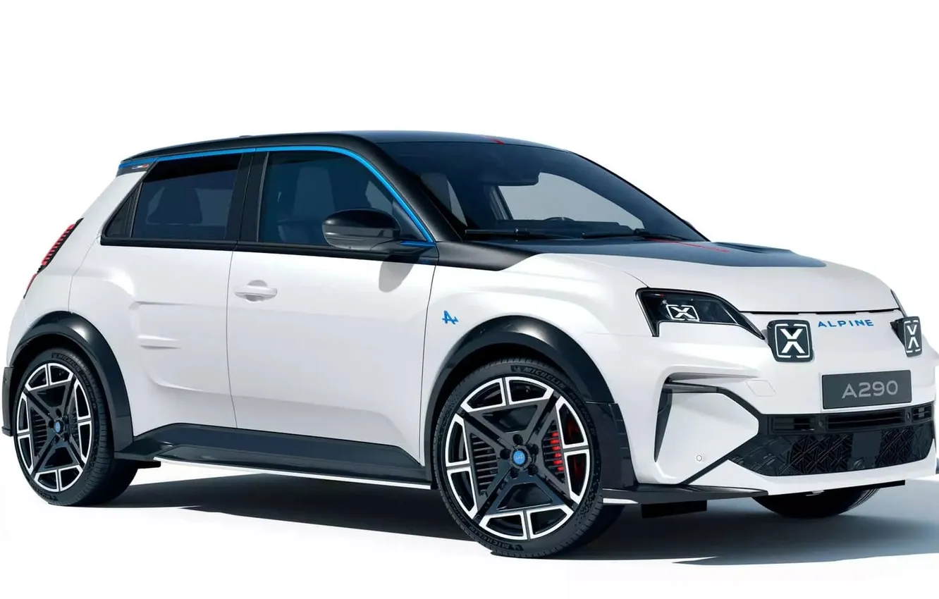 Photo wallpaper auto, electric, Alpine, Alpine A290, hot hatch, A290