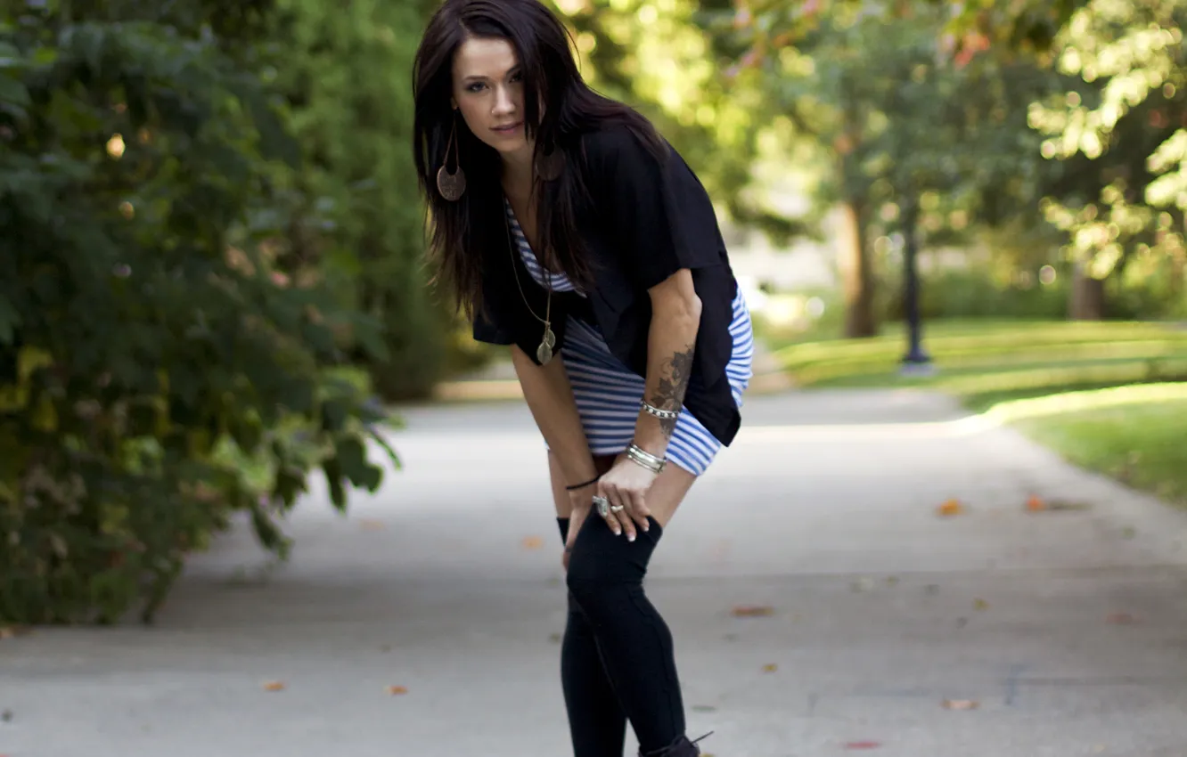 Photo wallpaper look, girl, model, beauty, Megan Lyn