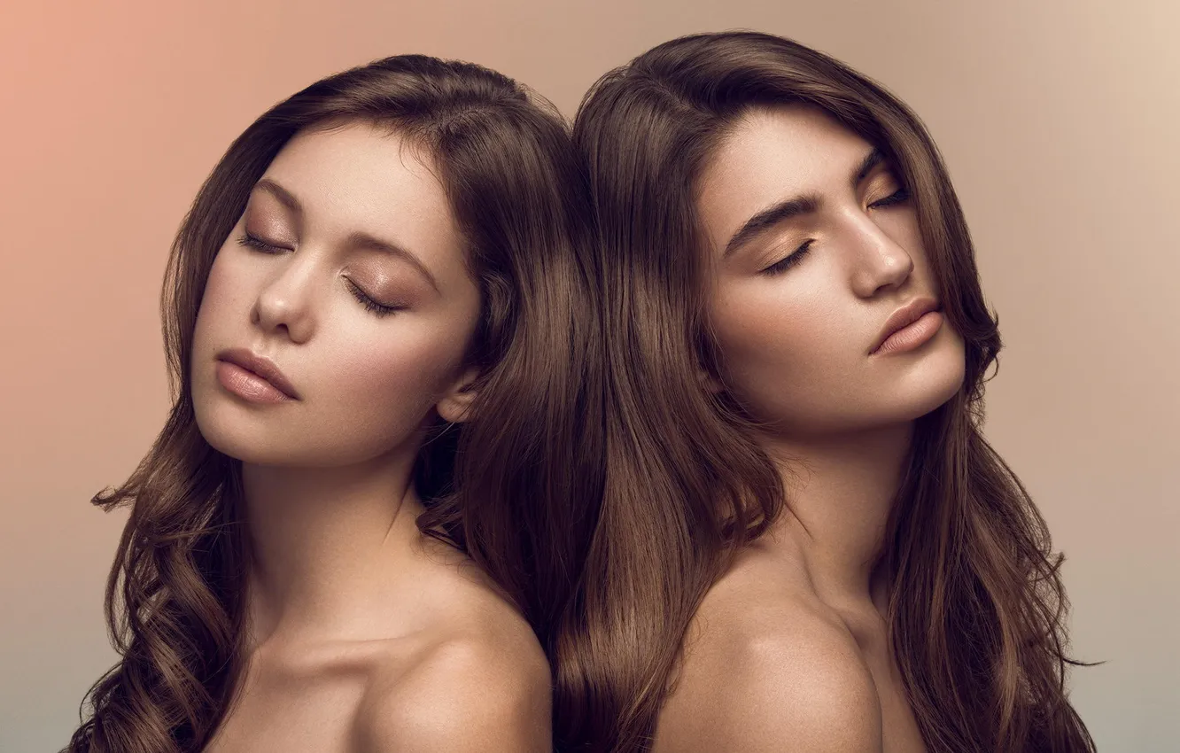 Photo wallpaper background, portrait, makeup, friend