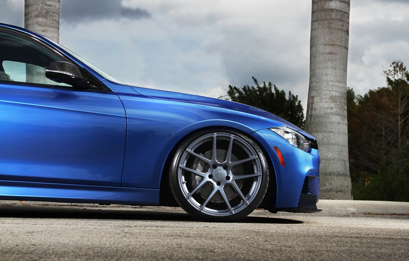 Photo wallpaper blue, bmw, BMW, disk, blue, stance