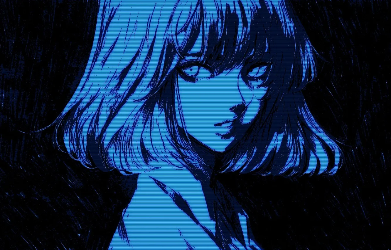 Photo wallpaper anime, face, anime girls, wataboku